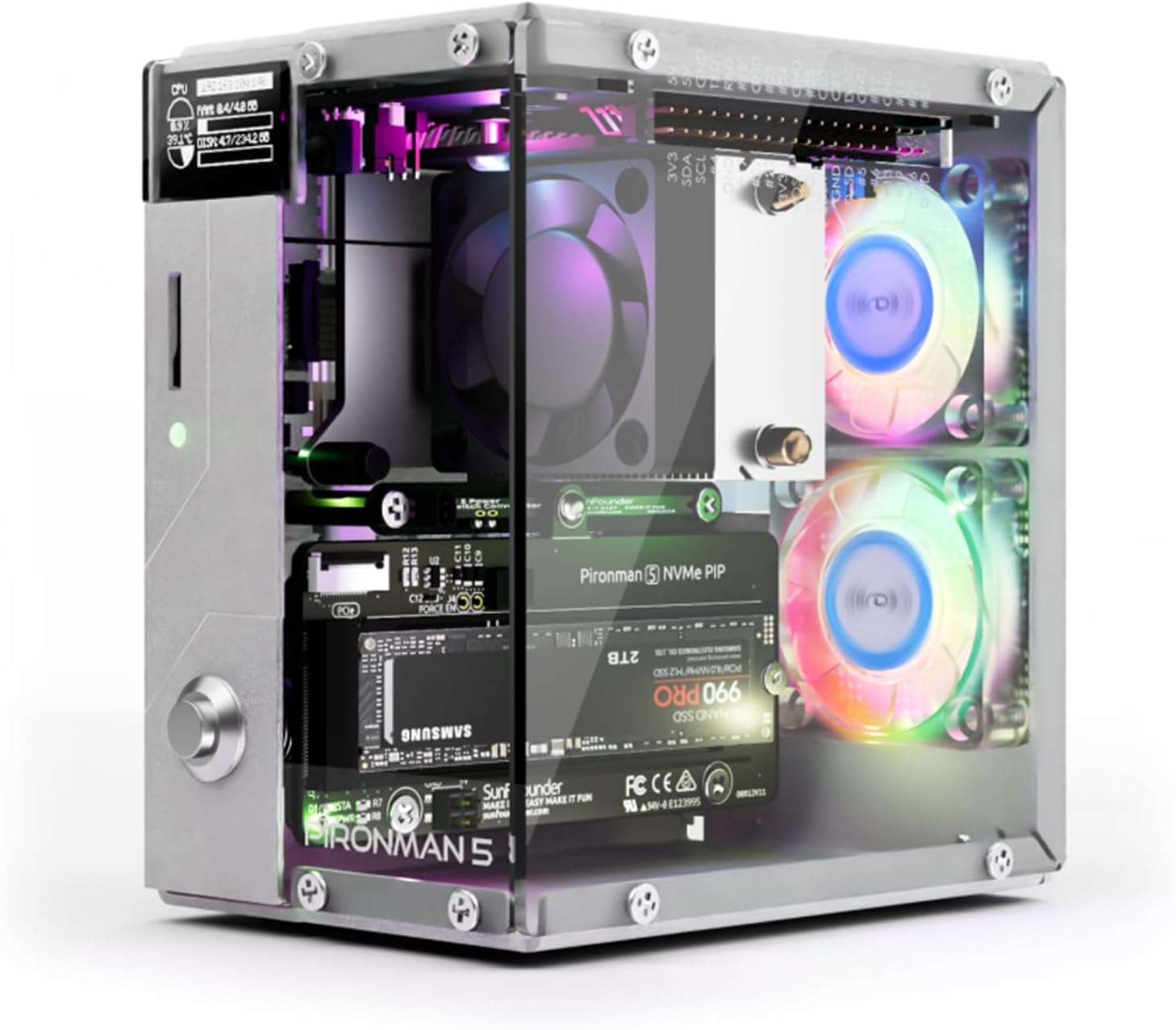 Raspberry Pi Ai Kit Hailo-8L - Obudowa Mini PC Pironman 5 NVMe