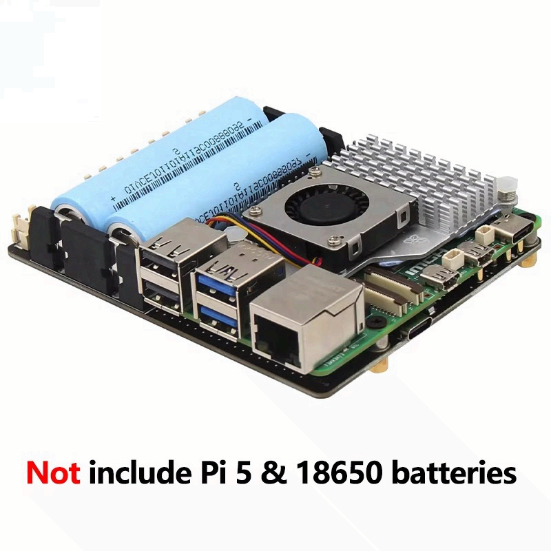 Raspberry Pi Uninterrupted Power Supply Ups 18650 - Płytka UPS Raspberry Pi 5 18650,