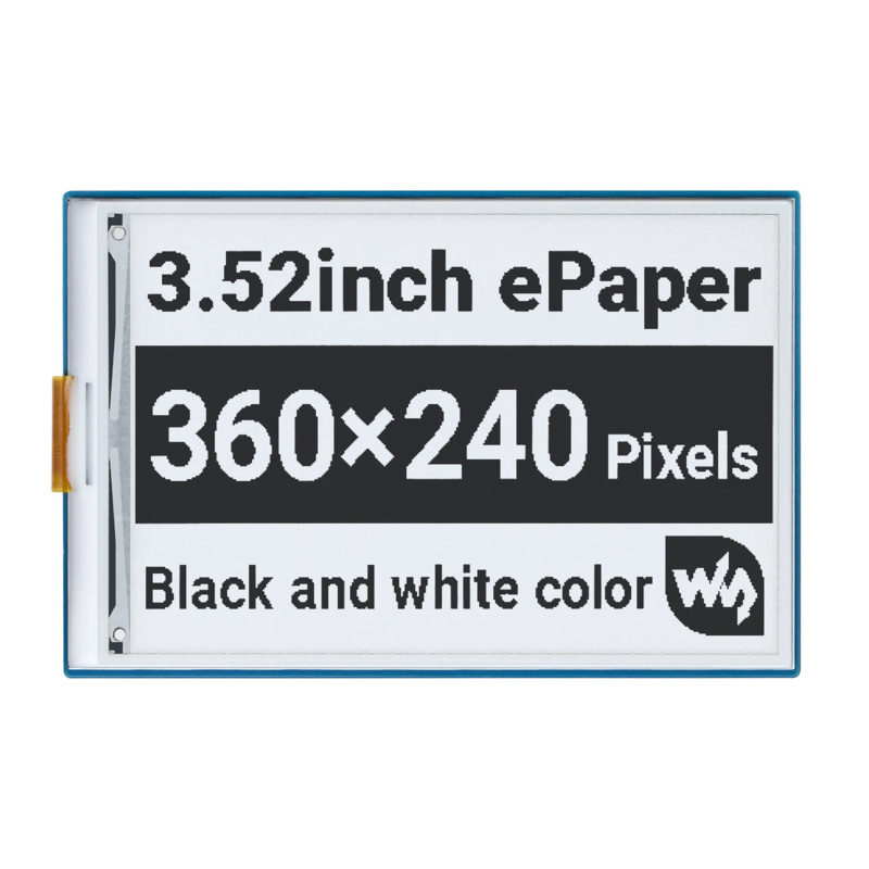 Raspberry Pi 4 8Gb Ram Kit - 3.5-calowy wyświetlacz E-Ink E-Paper HAT Starter