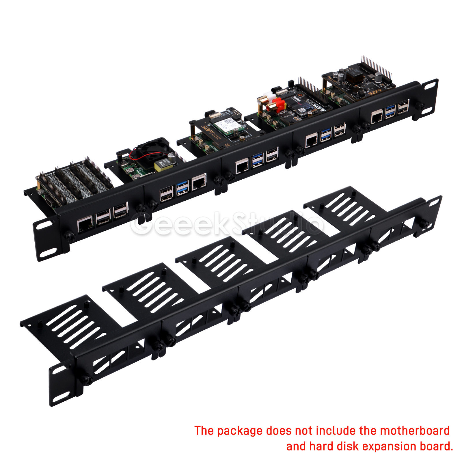 Raspberry Pi Rackmount 1U 19 Inch - Uchwyt do montażu w stojaku 1U