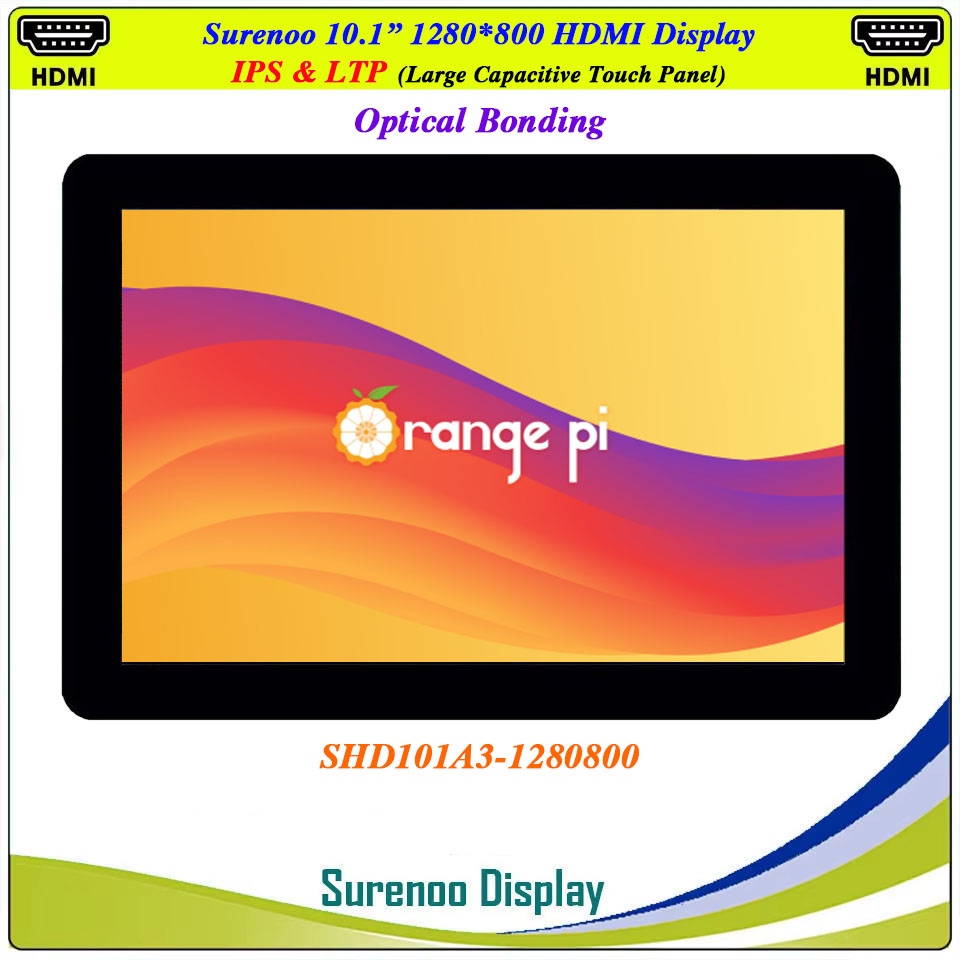 Raspberry Pi 10.1 Inch Capacitive Touch Screen Ips - 10,1-calowy wyświetlacz LCD 1280*800 kompatybilny z