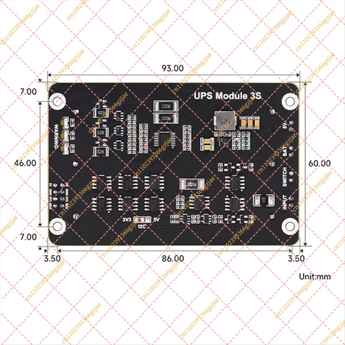 Raspberry Pi Uninterrupted Power Supply Ups 18650 - FY Persevering - Zasilacz UPS HAT