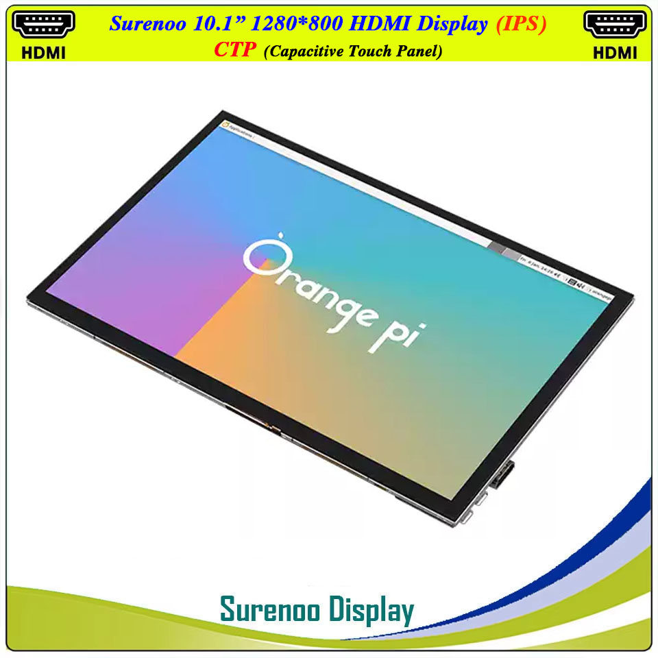 Raspberry Pi 10.1 Inch Capacitive Touch Screen Ips - 10,1-calowy wyświetlacz LCD 1280*800 zgodny z