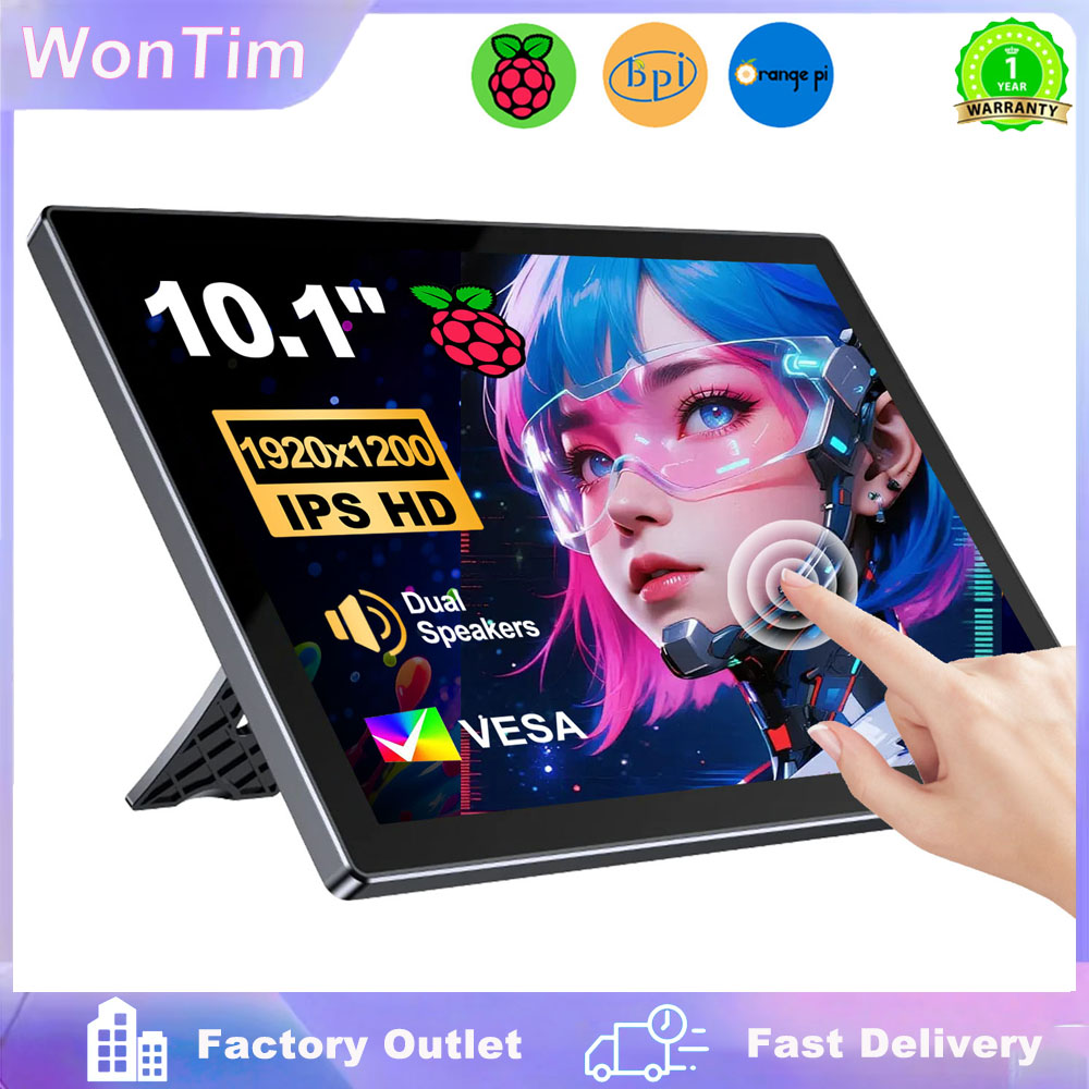 Raspberry Pi 10.1 Inch Capacitive Touch Screen Ips - 10,1-calowy monitor Raspberry Pi 5 4/3/B/B+/A+