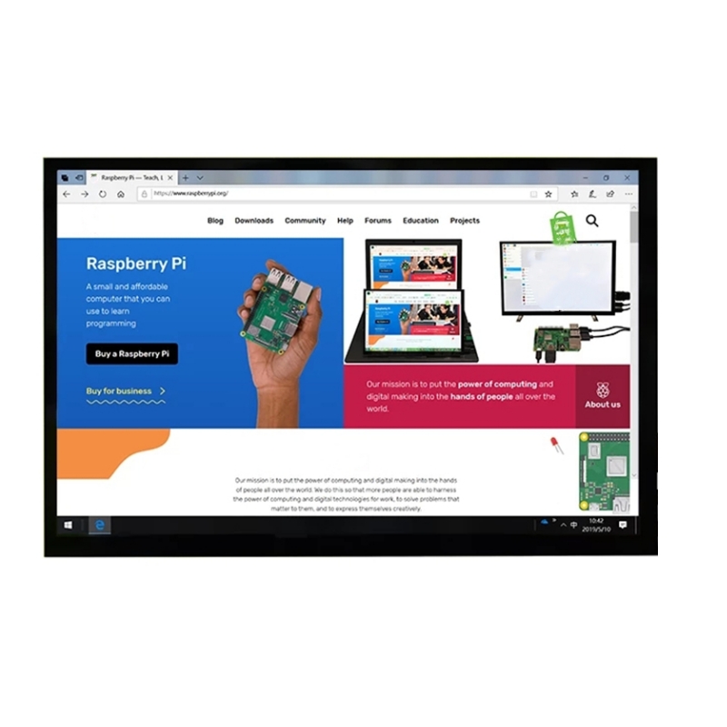 Raspberry Pi 10.1 Inch Capacitive Touch Screen Ips - Nowy 10.1 calowy Monitor LCD 1280x800