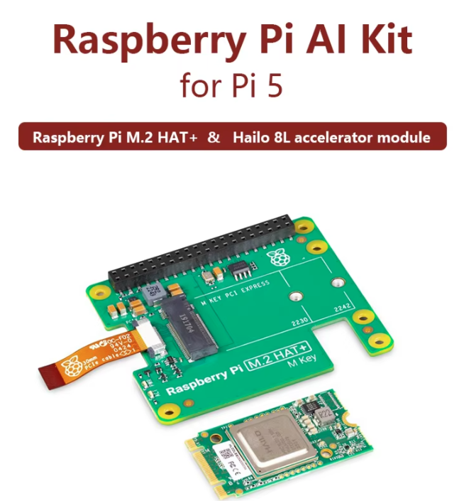 Raspberry Pi Ai Kit Hailo-8L - Oficjalny zestaw Raspberry Pi 5 AI