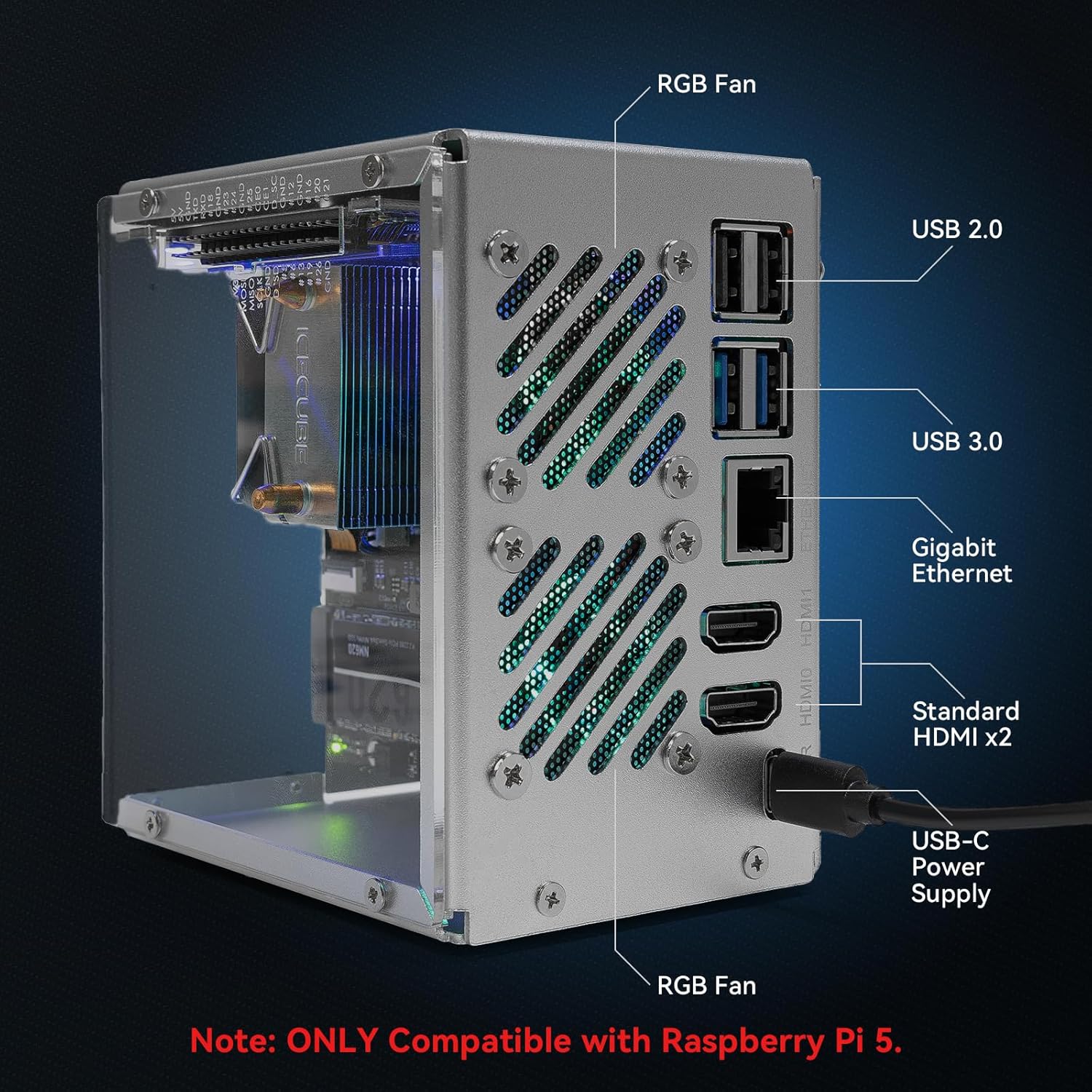 Obudowa Mini PC Pironman 5 NVM – Raspberry Pi Ai Kit Hailo-8L recenzja i cena