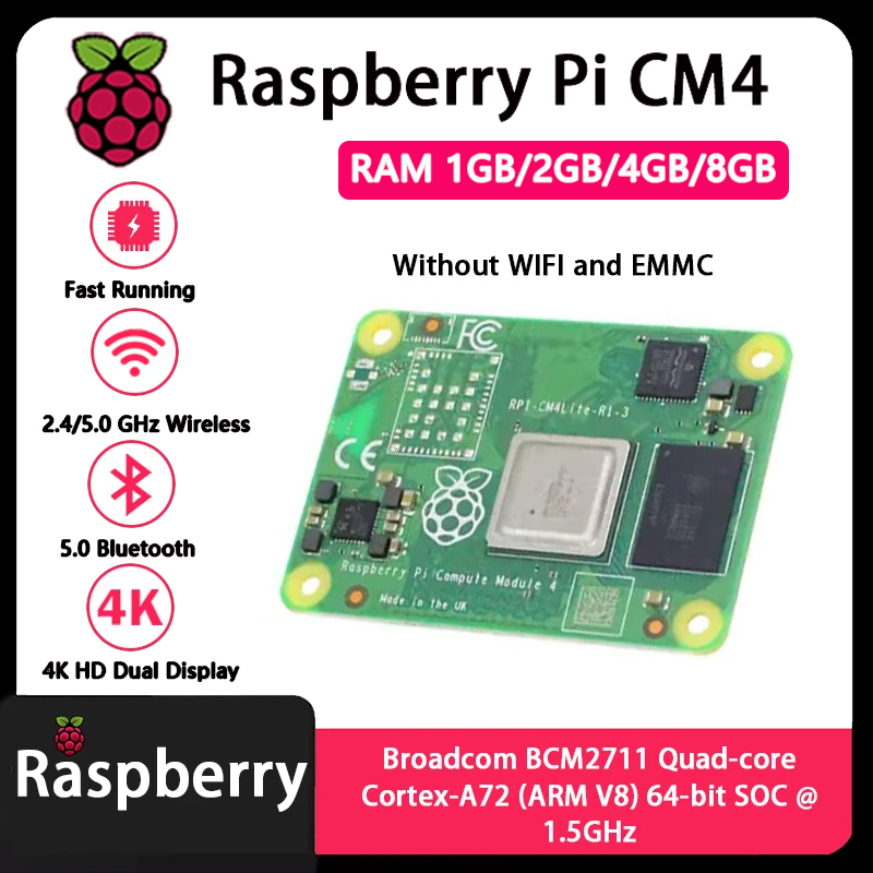 Raspberry Pi CM4 1GB/2GB/4GB/8 – Raspberry Pi Compute Module 4 8Gb 32Gb Emmc recenzja i cena