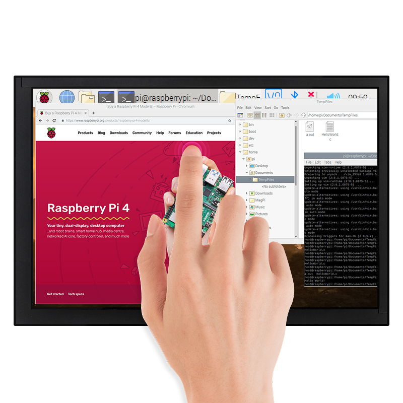 10,1-calowy ekran dotykowy IPS – Raspberry Pi 10.1 Inch Capacitive Touch Screen Ips recenzja i cena