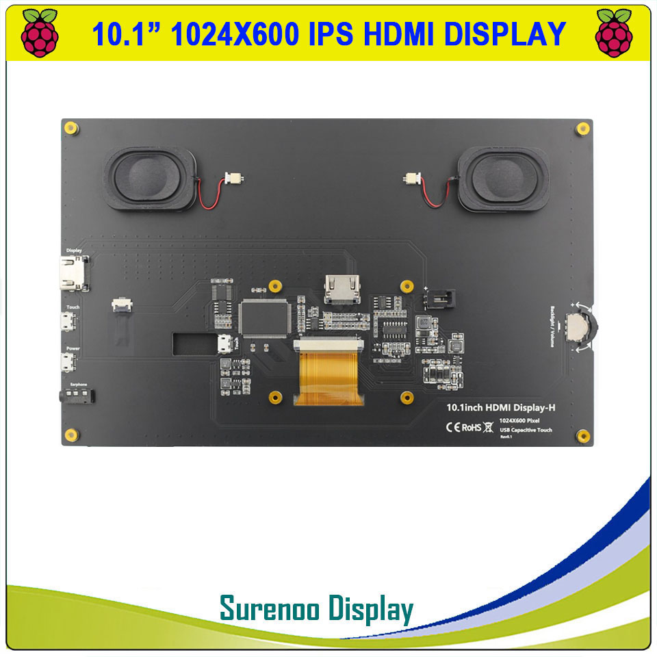 10,1-calowy wyświetlacz LCD IP – Raspberry Pi 10.1 Inch Capacitive Touch Screen Ips recenzja i cena