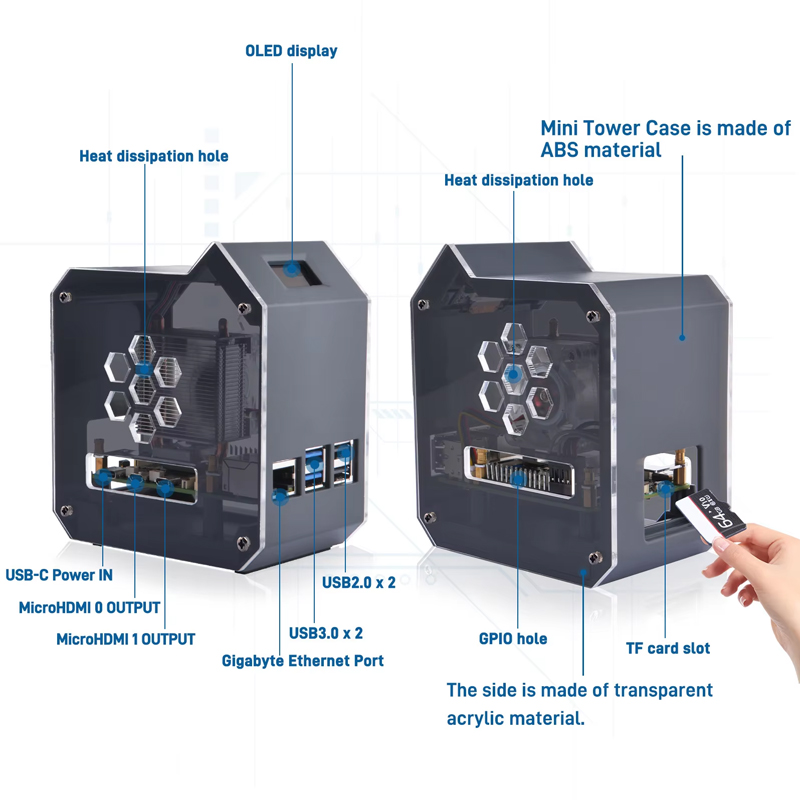Kompletny zestaw GeeekPi Raspb – Argon One V3 M.2 Nvme Case recenzja i cena