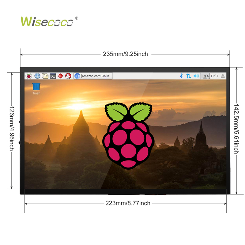 Wisecoco 10,1-calowy ekran dot – Raspberry Pi 10.1 Inch Capacitive Touch Screen Ips recenzja i cena